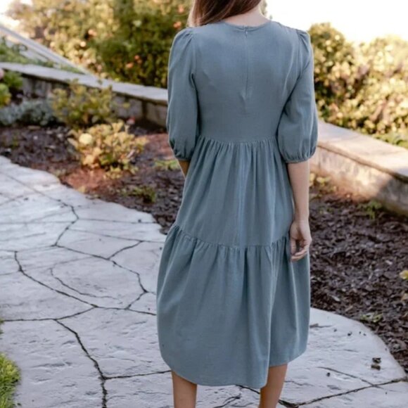 Neuflora Waterford Dress M Blue - Picture 7 of 9